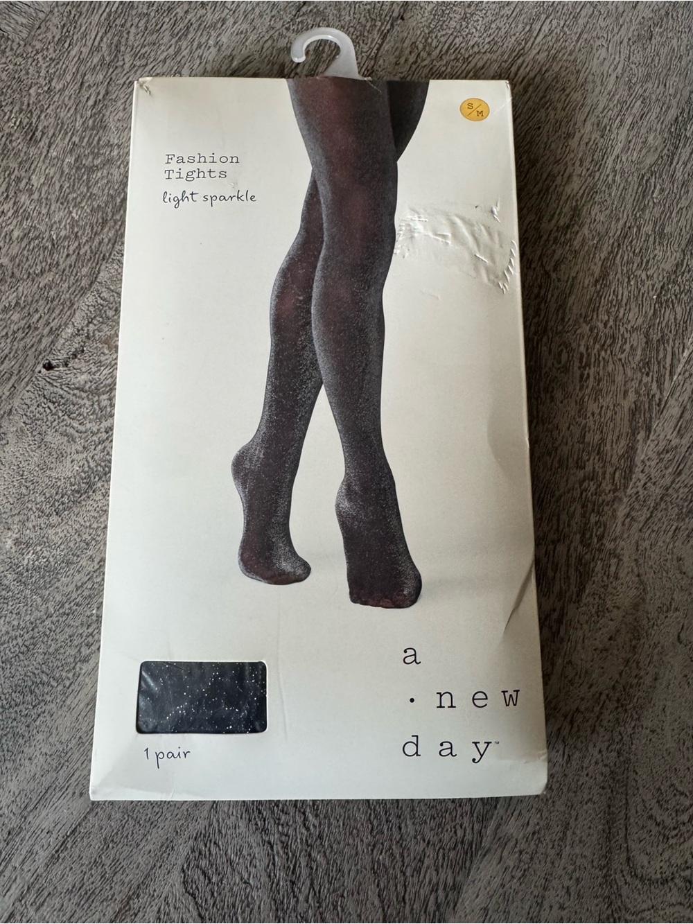 a new day Black Shimmer Sheer Tights